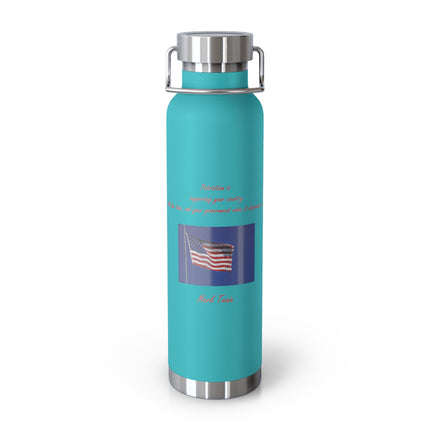 American Flag Copper Flask – 22oz Patriotic Insulated Bottle