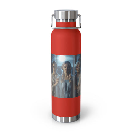 Mystical Copper Flask – 22oz Insulated Bottle with Wiccan Charm