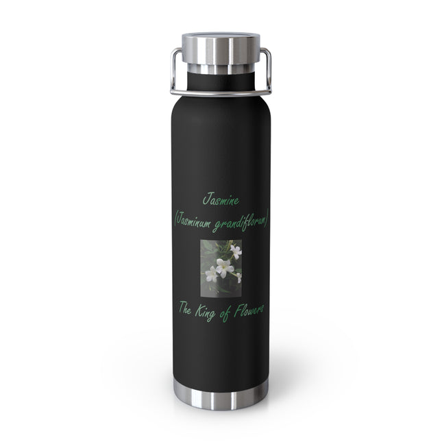 Jasmine Floral Insulated Bottle - 22oz Stainless Steel Travel Flask