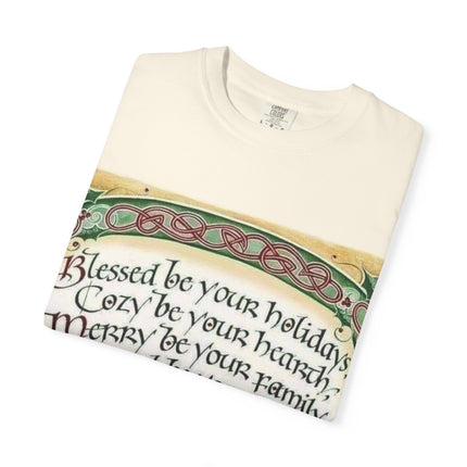 Blessed Be Your Holiday Unisex Garment-Dyed T-Shirt