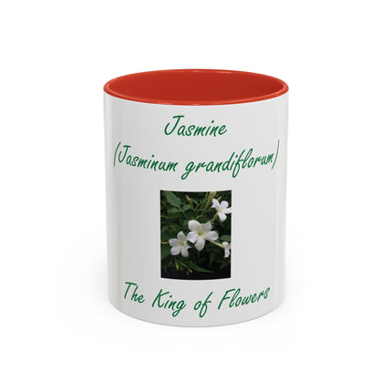 Jasmine Flower Accent Mug – King of Flowers, 11oz