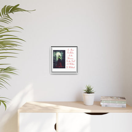 Framed Matte Canvas Art — "As Above So Below" Gothic Mystic Wall Print