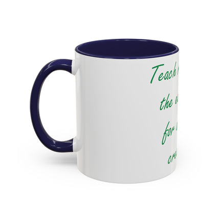 Sustainable Mug – ‘Respect the Earth’ Quote, Ceramic 11oz