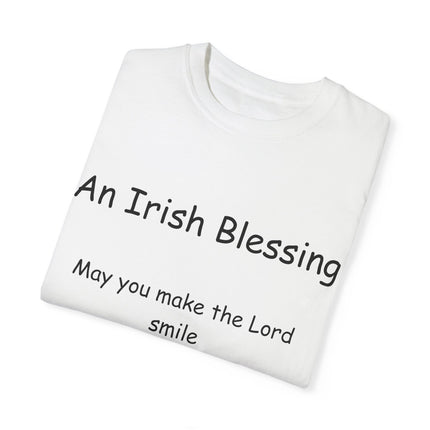 Irish Blessing Tee | Graceful Quote on Soft Garment-Dyed Cotton