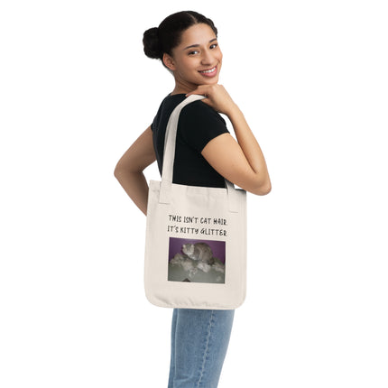Kitty Glitter Tote – Quirky Canvas Bag for Cat-Loving Errands