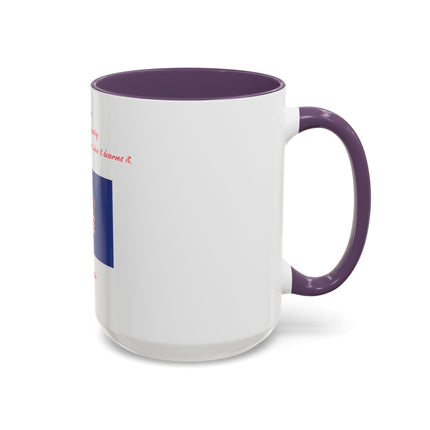 American Flag Accent Coffee Mug — Patriotic Quote by Mark Twain, 11/15oz