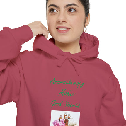 Aromatherapy Hoodie — "Aromatherapy Makes Good Scents" Cozy Scent Lover Pullover