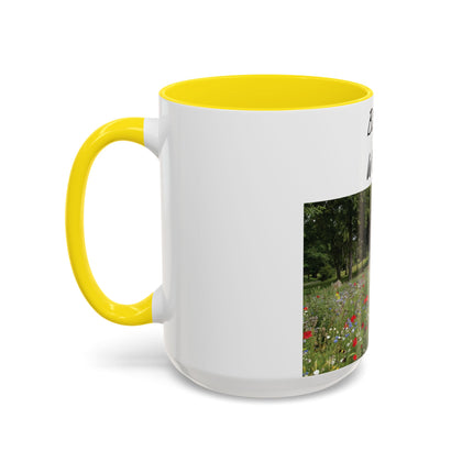 Bloom Wildly Accent Mug – 15oz Ceramic with Floral Design