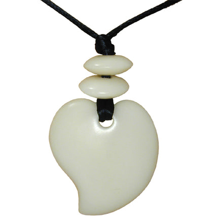 Tagua Nut Natural Raindrop Pendant-0