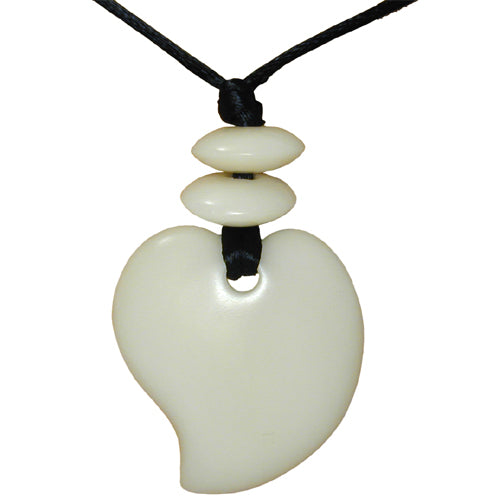 Tagua Nut Natural Raindrop Pendant-0