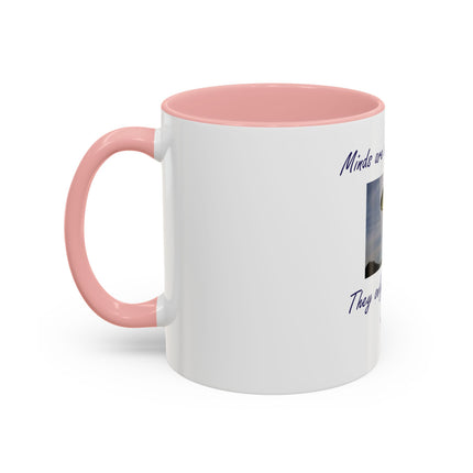 Parachute Minds Coffee Mug — "Minds are like parachutes. They only function when open."