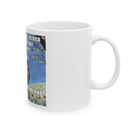 St. Gertrude Cat Mug — “No one remembers me and my cats” Ceramic Coffee Cup