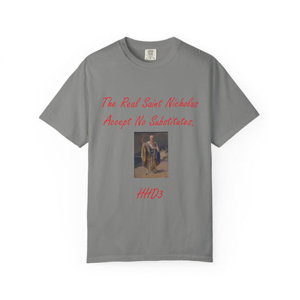 Unisex Garment-Dyed T-shirt - The Real Saint Nicholas Design