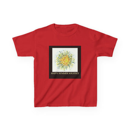 Kids Summer Solstice Tee - Happy Sun Design for Celebrations