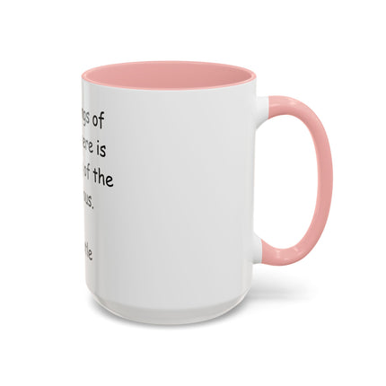 Aristotle Quote Accent Coffee Mug — “In All Things of Nature There Is Something of the Marvelous”
