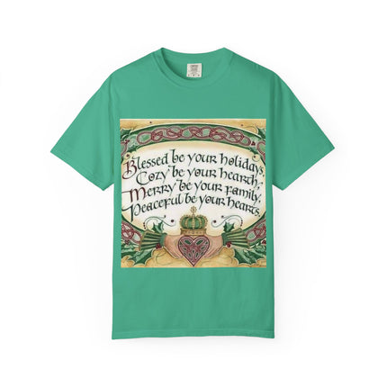 Blessed Be Your Holiday Unisex Garment-Dyed T-Shirt