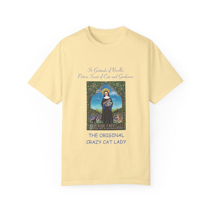 Saint Gertrude Cat Lady Tee – Unisex, Whimsical Design