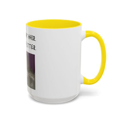 Kitty Glitter Coffee Mug — "This Isn't Cat Hair, It's Kitty Glitter" Accent Mug