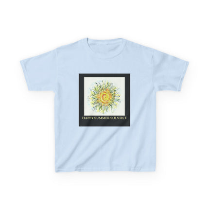 Kids Summer Solstice Tee - Happy Sun Design for Celebrations