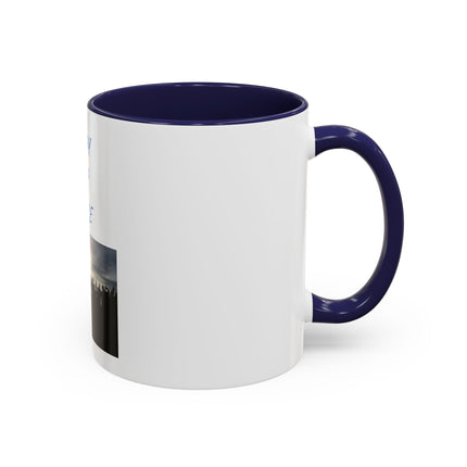 Pray for Peace Accent Coffee Mug — Inspirational Religious Prayer Mug (11/15oz)