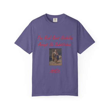 Unisex Garment-Dyed T-shirt - The Real Saint Nicholas Design