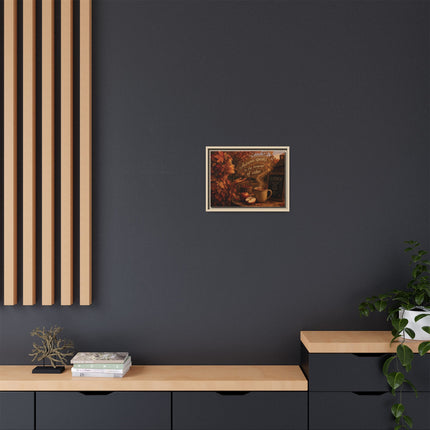 Framed Canvas Wall Art - “Autumn speaks in the language of cider.”