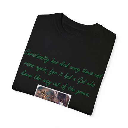 Chesterton Quote T-Shirt – Resurrection Design – Unisex Tee