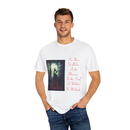 Mystic Quote T-Shirt – “As Above So Below” Graphic Tee (Unisex)