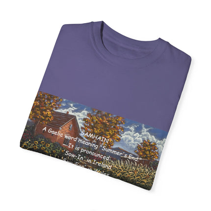 Samhain Tee – Unisex Garment-Dyed Shirt with Pumpkin Spice Wit