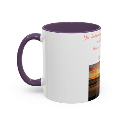 Zen Quote Accent Mug – 11oz Ceramic Cup for Meditation Lovers