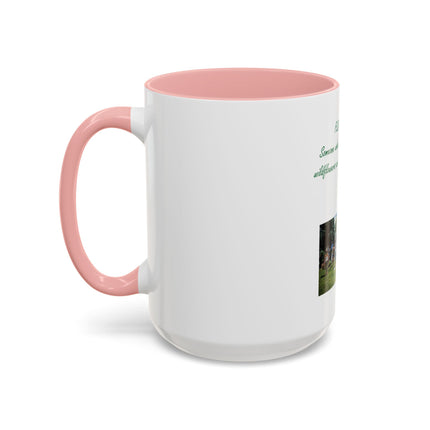 Flower Child Coffee Mug — 'Flower Child' Photo Mug with Green Script (11/15 oz)