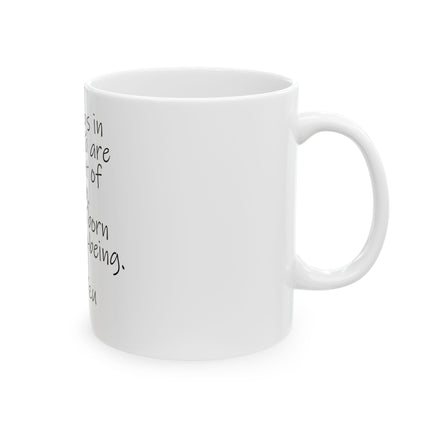 Inspirational Lao Tzu Quote Mug — Ceramic Coffee Tea Cup (11oz, 15oz)