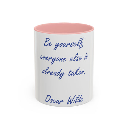 Inspirational Accent Mug – Oscar Wilde Quote, 11oz Ceramic Gift