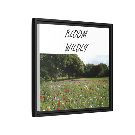 Bloom Wildly Framed Canvas Print — Wildflower Meadow Wall Art