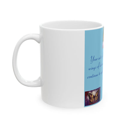 Inspirational Butterfly Ceramic Mug – Rumi Quote – 11oz