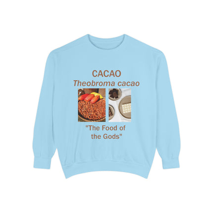 Cacao Sweatshirt - The Food of the Gods - Unisex Garment-Dyed Comfort