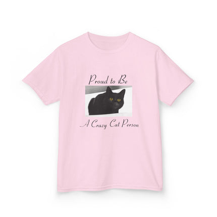 Proud Cat Person Kids Tee – Fun Cotton T-Shirt for Young Cat Lovers
