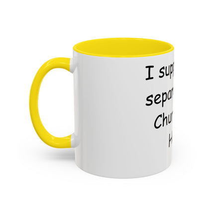 Bold Activism Coffee Mug – “Church and Hate” – 11oz Accent Mug