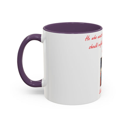 Inspirational Coffee Mug – Humility Quote – 11oz Accent