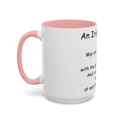 Irish Blessing Accent Mug | 15oz Ceramic Gift for Friends & Family