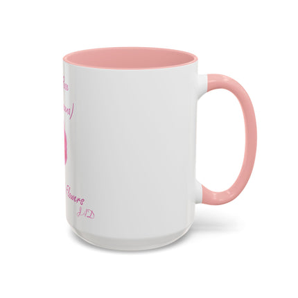 Damask Rose Coffee Mug — "The Queen of Flowers" Botanical Tea Cup