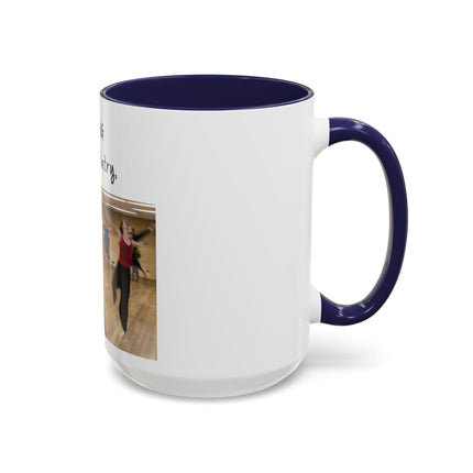 Dancing Is Silent Poetry Accent Coffee Mug — Inspirational Dance Quote Mug