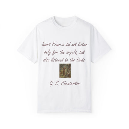 Spiritual Tee – Honoring Saint Francis – Eco-Friendly Unisex