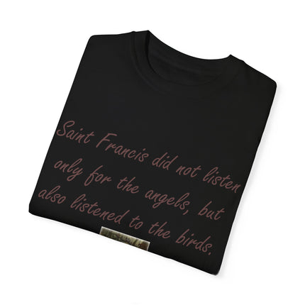 Spiritual Tee – Honoring Saint Francis – Eco-Friendly Unisex
