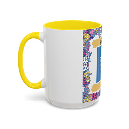 Happy Hanukkah Mug – 15oz Accent Ceramic Cup for Festive Joy