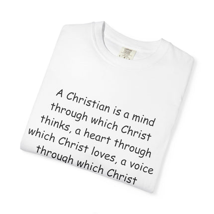 Inspirational Christian Quote T-Shirt - Unisex Garment-Dyed Tee