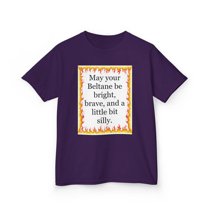 Beltane Kids T‑Shirt — "May your Beltane be bright, brave, and a little bit silly"