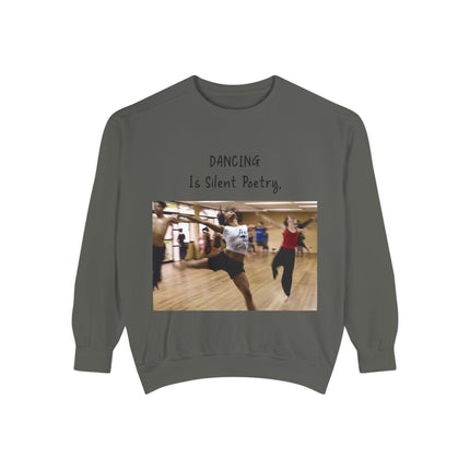 Dance Lover Gift Sweatshirt – “Dancing Is Silent Poetry” Quote