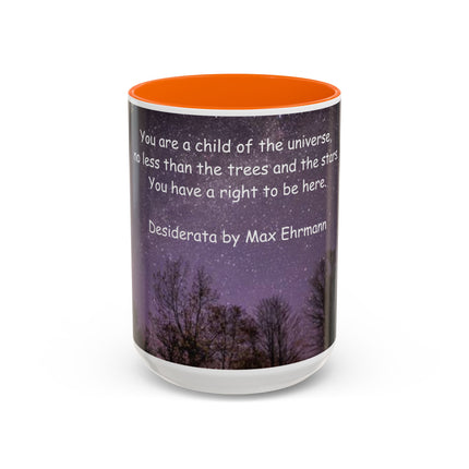Desiderata Quote Mug – 15oz Ceramic Accent Drinkware