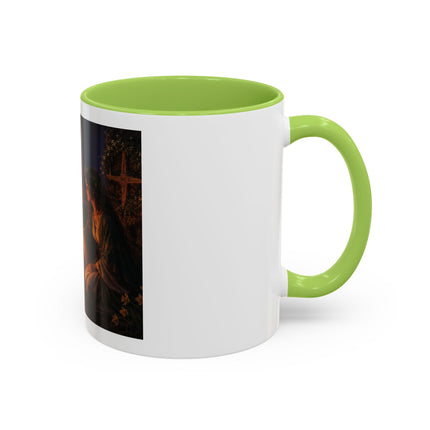 Brigid’s Fire Accent Coffee Mug — Pagan Imbolc Celebration Tea Cup (11/15oz)